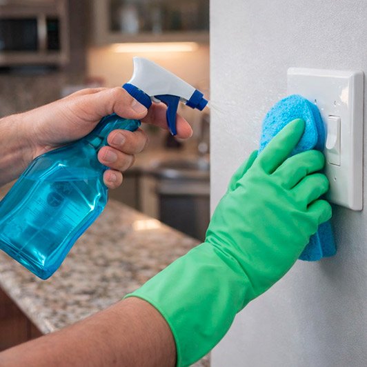 deep cleaning service focusing on detailed dust removal and surface care